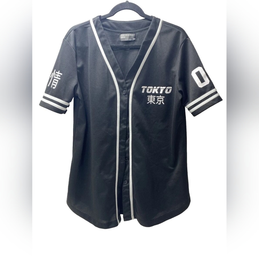 Black Tokyo Baseball Jersey